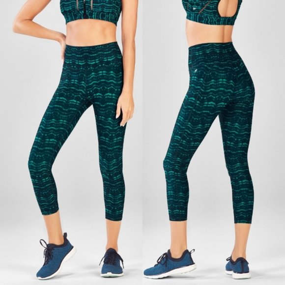 Fabletics Pants - Fabletics Kaleidoscope Powerhold Leggings M Teal